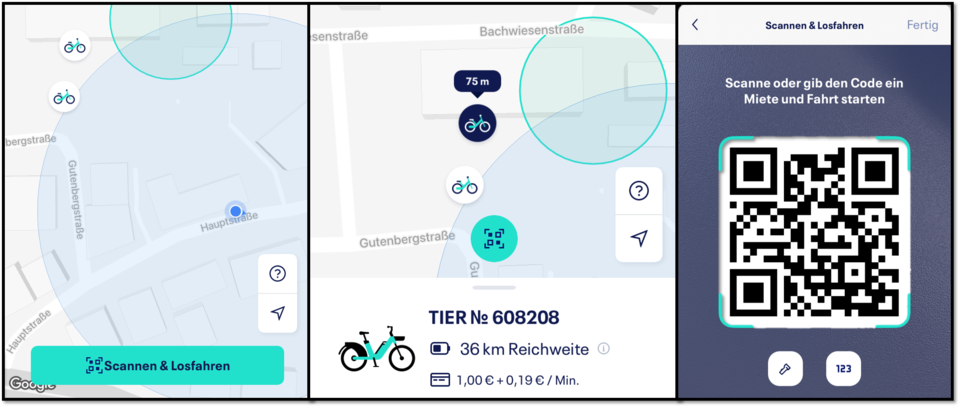 Die Kooperation mit der Firma Tier ermöglicht Münsingen ein e-Bike Sharing-Angebot im Biosphärengebiet Schwäbische Alb. Eine Beschreibung zur TIER-App.
